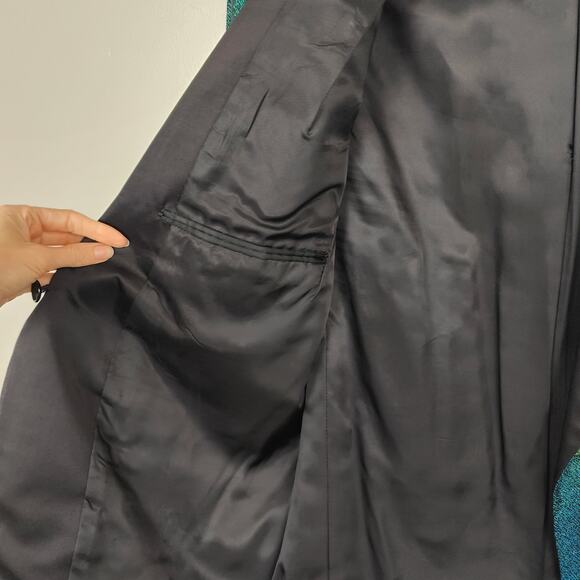 Vintage First Nighter‎ Formals Blazer Mens 39R Green Blue Shift Metallic Shimmer - Picture 8 of 10